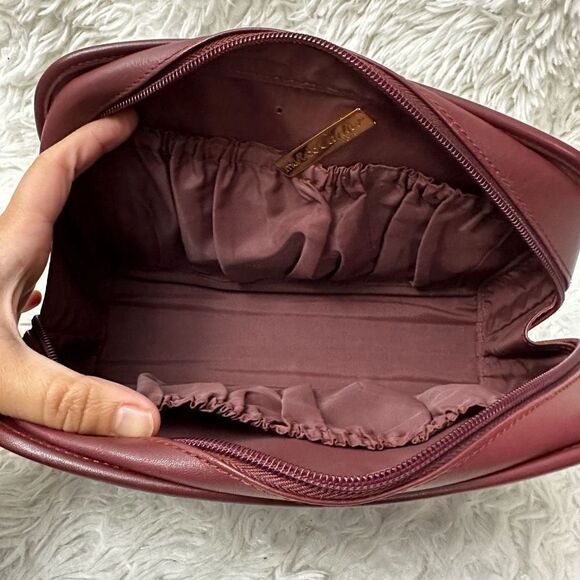 CARTIER Zip clutch multipurpose organizer Bag mast line Bordeaux Red Leather‎ - Picture 9 of 12